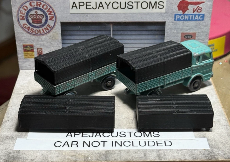 1 NEW SET OF BLACK CANOPYS FOR Matchbox No.1 & No.2 Mercedes Truck And Trailer - Image 2 of 4