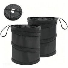 2 PCS Car Trash Can, Portable Collapsible Garbage Bin, Waterproof Mini Hanging