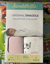 SwaddleMe Easy Change Swaddle Adjustable Baby Wrap 2 Pack 0-3 Months Stage 1
