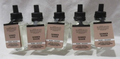 White Barn Bath & Body Works Wallflower Refill Bulb Lot Set of 5 SHIMMER SEASON