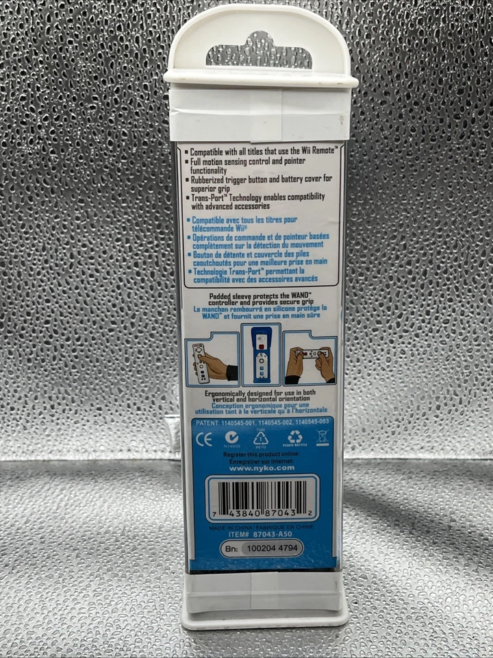 Nyko Wand Wii Motion Sensing IR Controller, Trans-Port Tech Enabled W/Sleeve New - Image 4 of 4