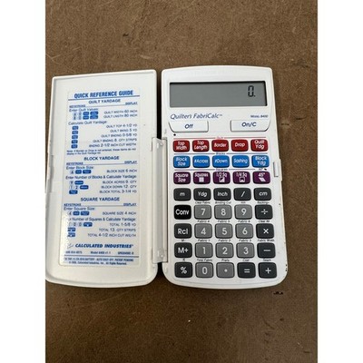 Calculated Industries Quilters FabriCalc Model 8400 Quilt Design Calculator sew