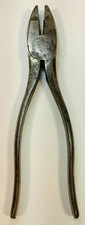 Vintage M Klein & Sons Chicago USA 9" Lineman Pliers Forged Steel Tool