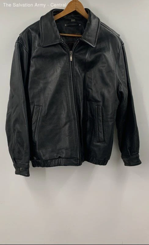 St. John's Bay Leather Outer Shell Black Coats, Jackets & Vests