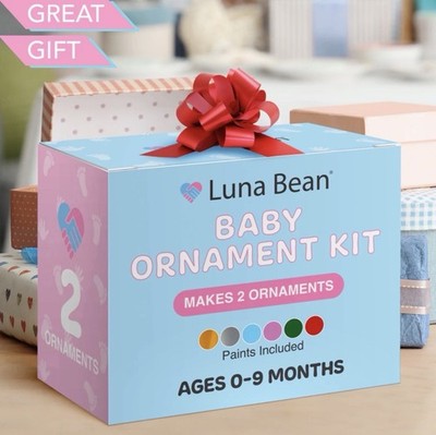 Luna Bean Baby Handprint & Baby Footprint Kit - Fun & Easy DIY Ornament Baby ...