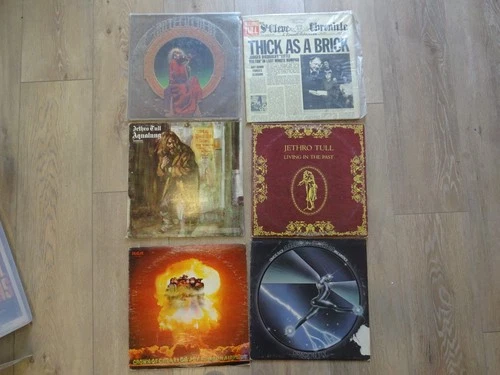 Lot of 6 vinyl record albums Classic Rock, Grateful Dead, Jethro Tull, Starship