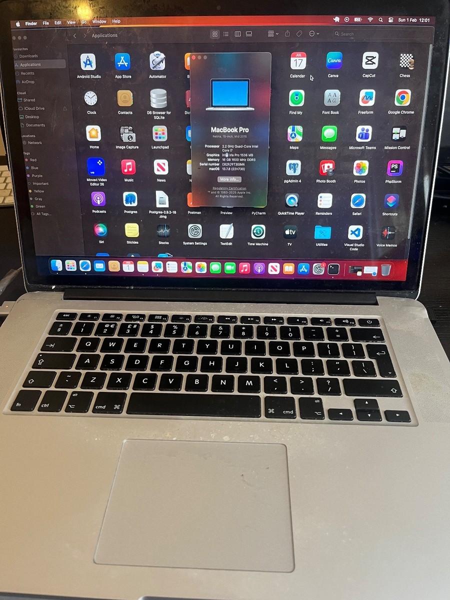 Apple MacBook Pro A1398 15.4