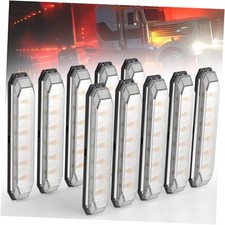 4.7'' Dual Color Trailer Marker LED Lights Strip Amber  Red Clear Lens 