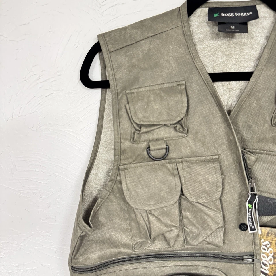 FROGG TOGGS 绿色钓鱼背心男式 M 户外 Gorpcore 运动装备狩猎 — 第 4/4 张图片