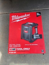 Milwaukee 2792-20 M18 Bluetooth Jobsite Radio Charger USB 18V AC/DC AUX FM New 