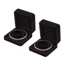 Leture 2 Pieces Velvet Bracelet Boxes For Jewelry Gift, Classic Jewelr