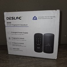DESLOC Smart Door Lock B200, Smart Deadbolt Lock, Keyless Entry Door Lock,Finger