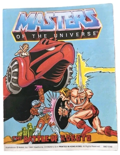 Vintage Masters Of The Univers Mini Comic  The Battle Of Roboto