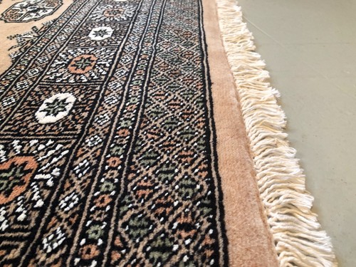 161 x 95 cm Vintage Handmade Afghan Carpet Bokhara Traditional Oriental Wool Rug - Picture 15 of 24