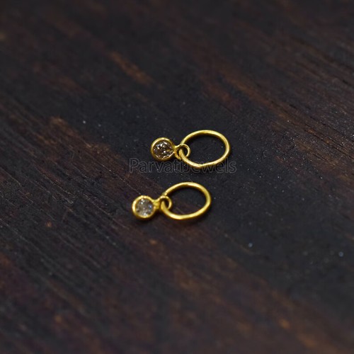 Natural Brown Diamond Solid 14k &18K Gold Christmas Gift Women Charms Pendant - Picture 6 of 9