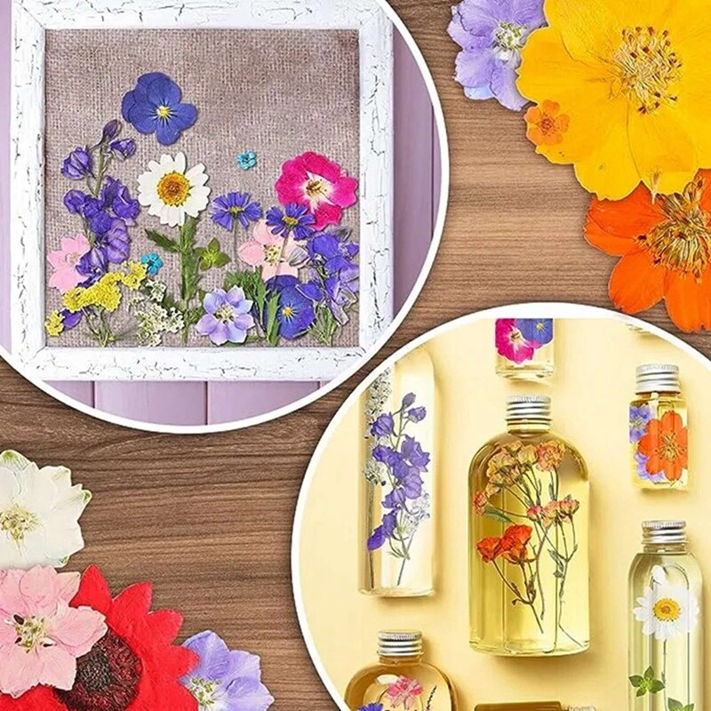 6 Set Dried Flowers Candle Epoxy Resin Mold Decorate Material