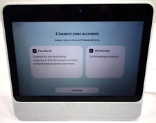 Facebook Portal 10.1” Smart Display 1st Gen Video Call Alexa - White