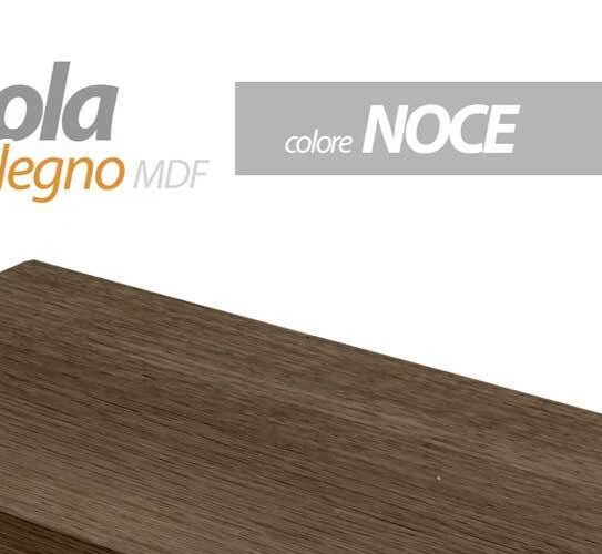 MENSOLA DA PARETE MODERNA LEGNO MURO REGGIMENSOLA A SCOMPARSA NOCE 60*25*4 cm - Immagine 4 di 4