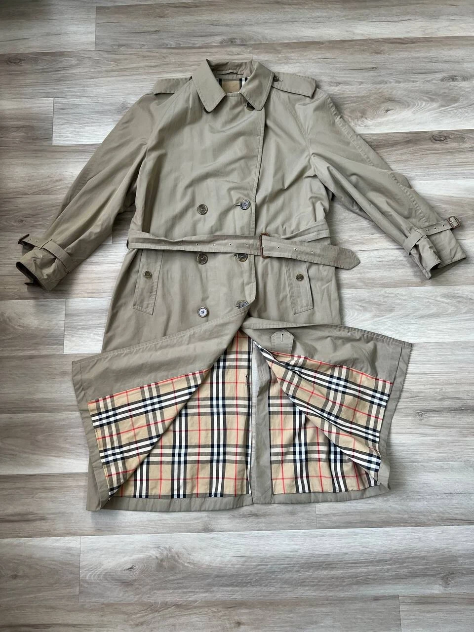 Trench BURBERRY vintage anni 80 uomo unisex interno Nova check made in England it52