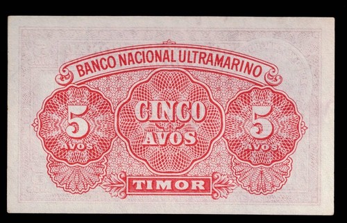 Timor, (Portuguese) P12 5 Avos Unc - Picture 2 of 2