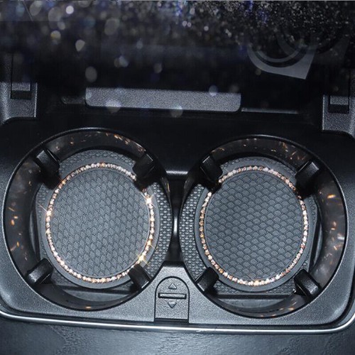 2x Car Auto Bling Rhinestone Cup Holder Anti-Slip Insert Coaster Car Accessories - Picture 21 of 21