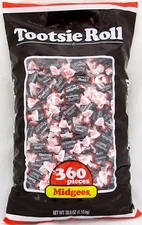 Tootsie Roll Midgees Chewy Candy 360 Count Bag Chocolate Bulk Rolls 2.42 lbs
