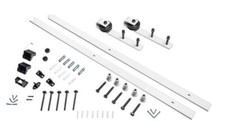 Modern Sliding Door Complete Set 200cm Sliding Door System Complete Set White
