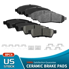 Front & Rear Ceramic Brake Pads Set For Nissan Frontier Xterra Suzuki Equator