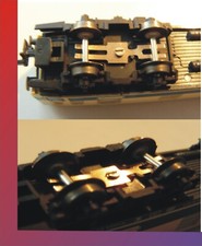 10 x Radschleifer Waggonbeleuchtung Achsschleifer f. Fleischmann Waggons Spur N