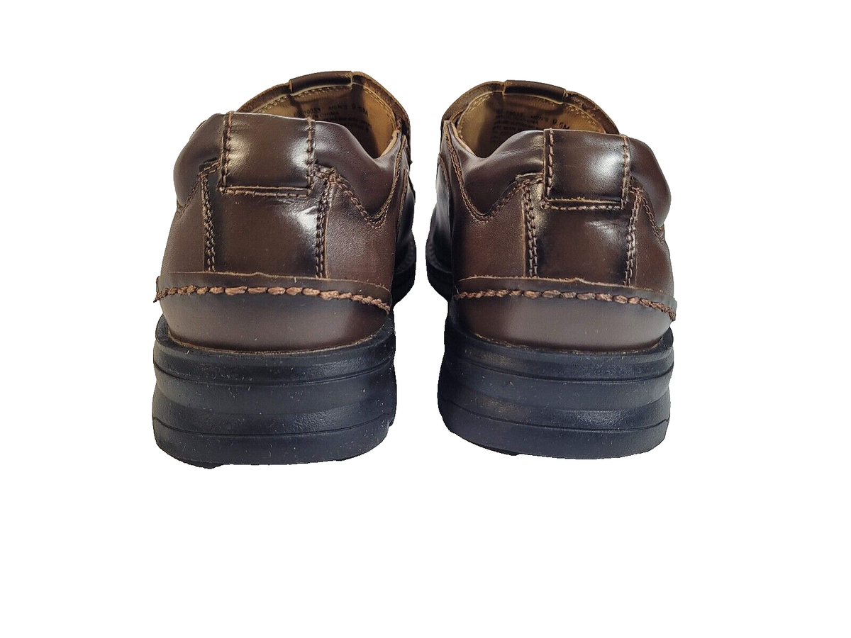 Dockers Mens Brown Genuine Leather Dress Casual Slip-on 