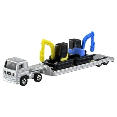 TOMICA 142 ISUZU GIGA HEAVY CONSTRUCTION MACHINERY TRANSPORTER