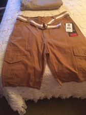 SOUTH POLE CARGO SHORTS KIDS BOYS SIZE 12 Wheat Color BRAND NEW WITH TAGS Belt
