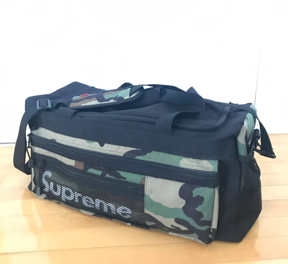 Supreme cordura Duffle bag travelling gym barrel general utility logo jp  camo