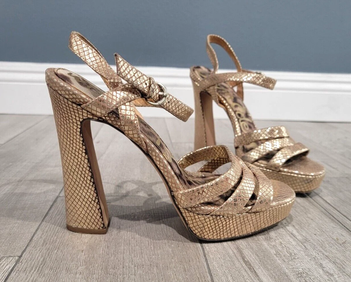 Dior Metallic Gold Leather Ankle Strap Sandals Size 37 at 1stDibs