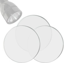 3-Pack Glass Lens for Maglite C or D Cell Flashlights 52 2 mm, Tempered Glass D