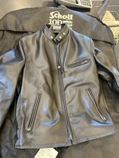  Vintage 80'S Perfecto by Schott NYC, Perfectly worn ,Leather Motorcycle Jacket 