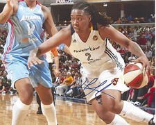 ERLANA LARKINS Signed 8x10 Photo INDIANA FEVER Basketball WNBA Free Shipping