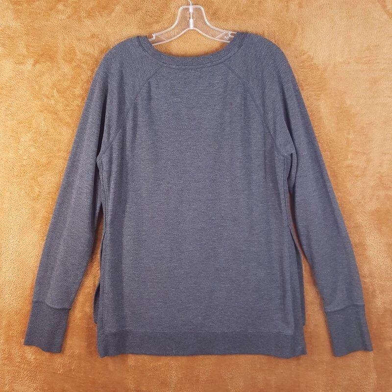 yogalicious pullover thumbholes slit side knit sweater