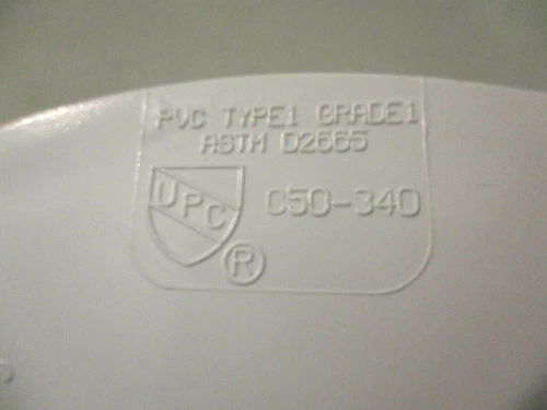 Jones Stephens C50- 340 3" x 4" PVC Closet Flange with Knockout = - Picture 6 of 7