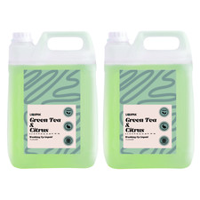 Image of Liquipak Vegan Washing Up Liquid 2x5L, Green Tea & Citrus- Cruelty Free, UK Made