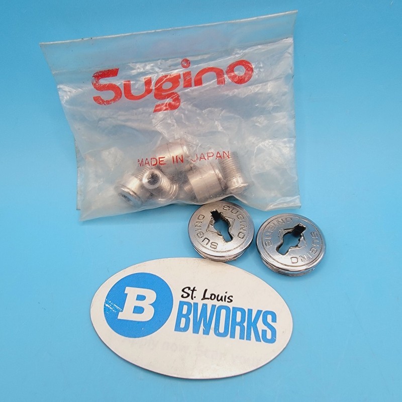 Vintage SR Sakae Triple Chainring Bolt Set Spacer Crank Sugino Dust Caps 80s j28