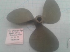 Vintage 3 Blade Brass Propeller 12  11