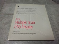 VG Apple Multiple Scan 1705 Display Monitor User Guide Manual Booklet