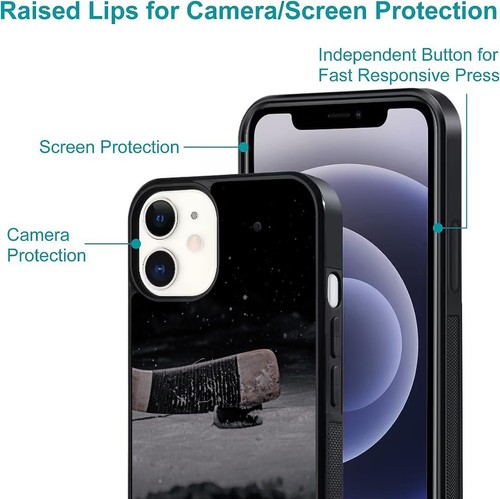 For iPhone SE XS XR Max 5 6 7 8 Plus Anti Fingerprint Love Ice Hockey Stick Puck - Picture 23 of 25