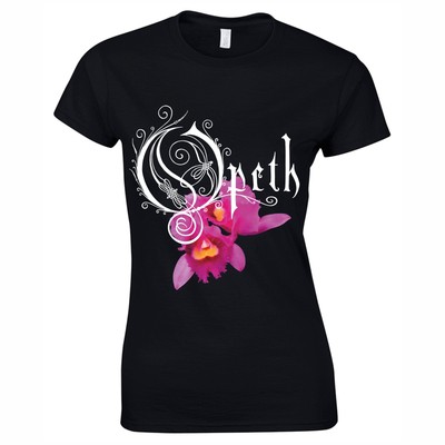 OPETH ORCHID BAND T-SHIRT BLACK MUSIC 