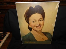 ANTIQUE PHONOGRAPH CARDBOARD ADVERTISING STORE DISPLAY " ZINKA MILANOV " VICTOR