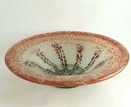 WMF Ikora Glasschale Bauhaus 1930er Jahre Art Deco Fußschale 26 cm germany - Picture 10 of 10