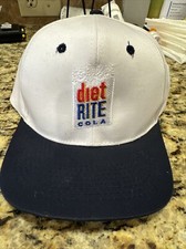 Vintage 1990s Diet Rite Cola Soda Snapback Hat Cap POP Culture