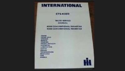 1981 International 4270 4370 Transtar Truck Chassis Shop Service Repair Manual