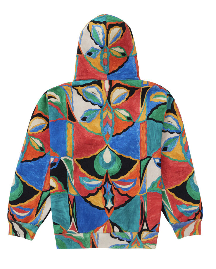 Supreme X Emilio Pucci Hoodie Sweatshirt Multi Size Medium Art To 